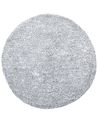 Shaggy Rug DEMRE Grey ø 140 cm