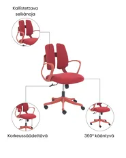 Toimistotuoli ORIVO Punainen_1071025