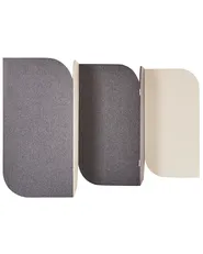 Office Divider SHADY 400 x 160 cm Grey_929836