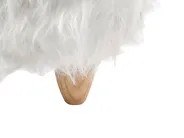 Eläinjakkara WOOLLY Sarvikuono Keinoturkis Valkoinen_1020140