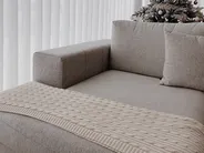 Blanket ANAMUR Cotton 110 x 180 cm Beige_836720