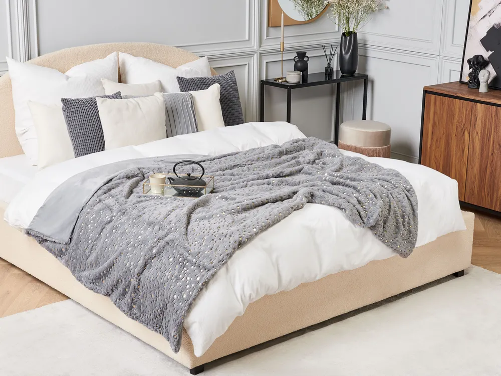 Blanket ALAZEYA 150 x 200 cm Grey_1080565