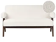 Soffa 2-sits TAMRE Bouclé Off-White/ Mörkbrun_985256