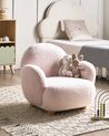 Kids Armchair HEM Boucle Pastel Pink