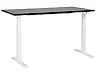 Työpöytä sähkösäädettävä DESTINES 160 cm x 72 cm Musta/valkoinen