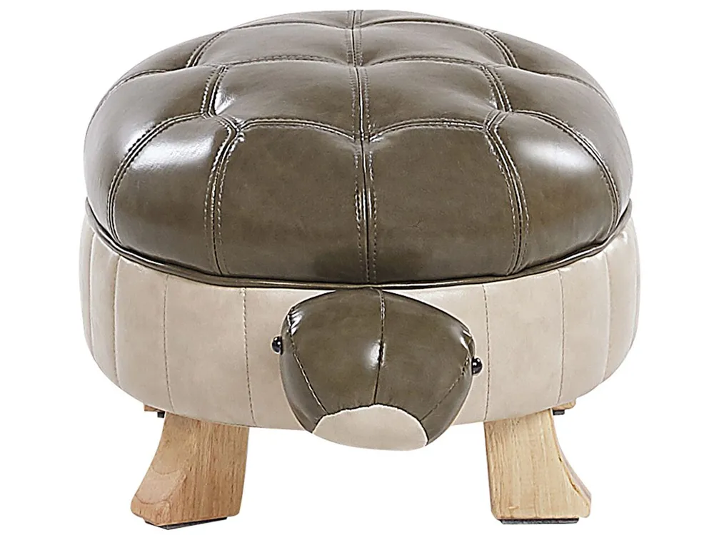 Eläinjakkara TURTLE Kilpikonna Keinonahka Tummanvihreä_783656