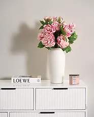 Artificial Flower Bouquet COLARES 62 cm Pink_1184989
