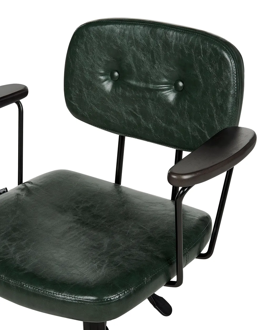 Desk Chair ALGERITA Faux Leather Dark Green_896688