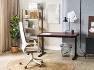 Electric Adjustable Standing Desk KENLY 120 cm 60 cm with USB Port Dark Brown_840239