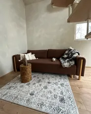 Sofa Bed 3 Seater KVAM with Storage Boucle Brown_1052512