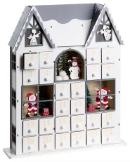 Julpynt LED FEMUND 40 cm Adventskalender Vit_1016860