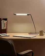 LED Desk Lamp LEPUS with Motion Sensor Silver_1184931