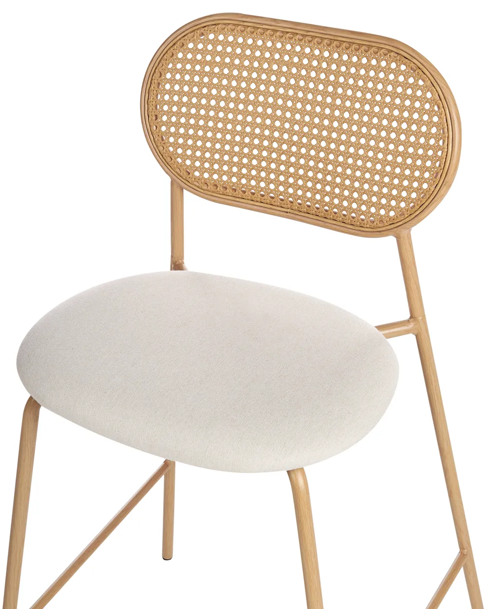 Set of 2 Bar Chairs ADAVER Light Brown_951878