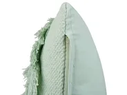 Set of 2 Decorative Cushions BACOPA 45 x 45 cm Cotton Green Chevron Pattern_839939