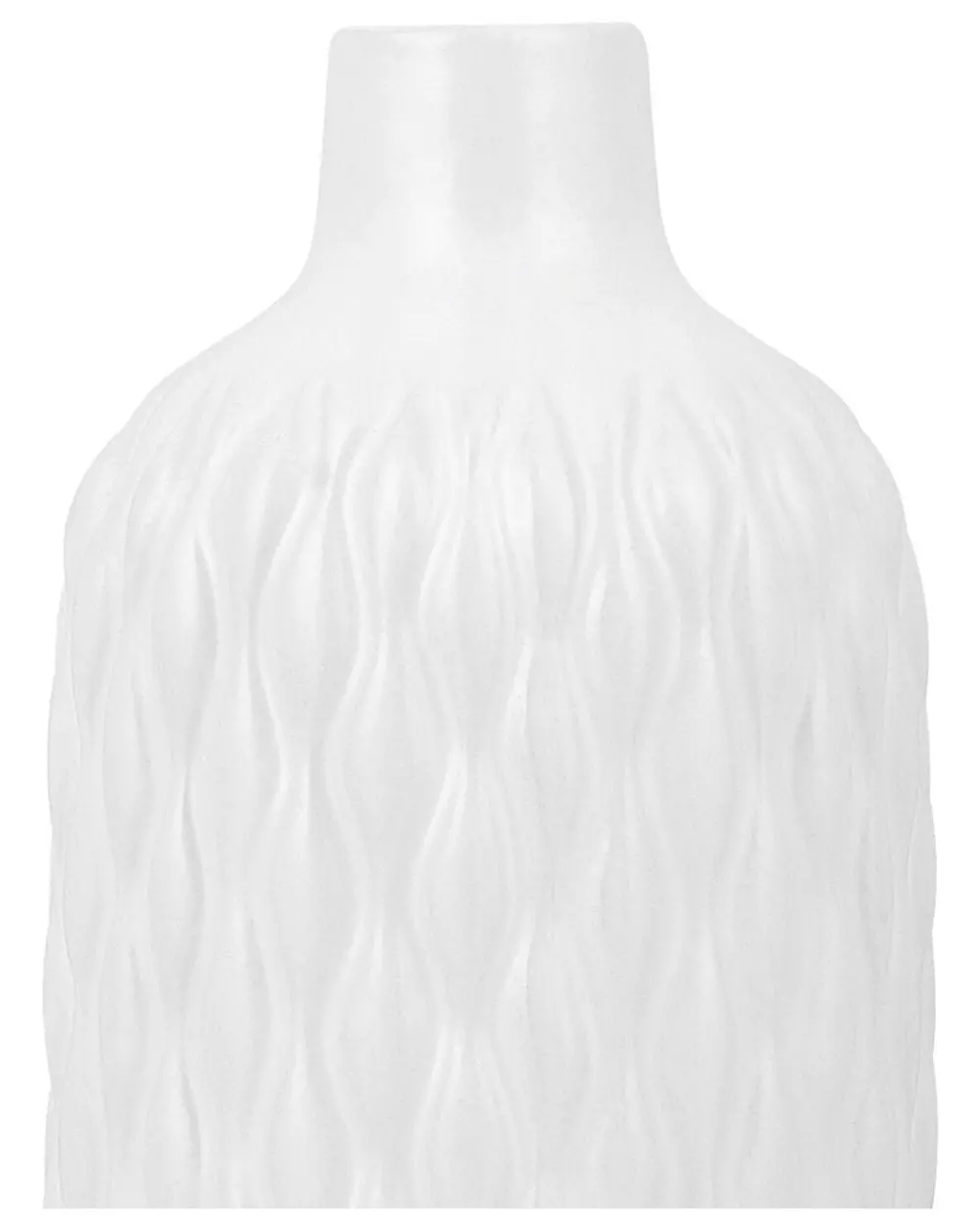Dekorationsvas EMAR 31 cm Stengods Vit_796073