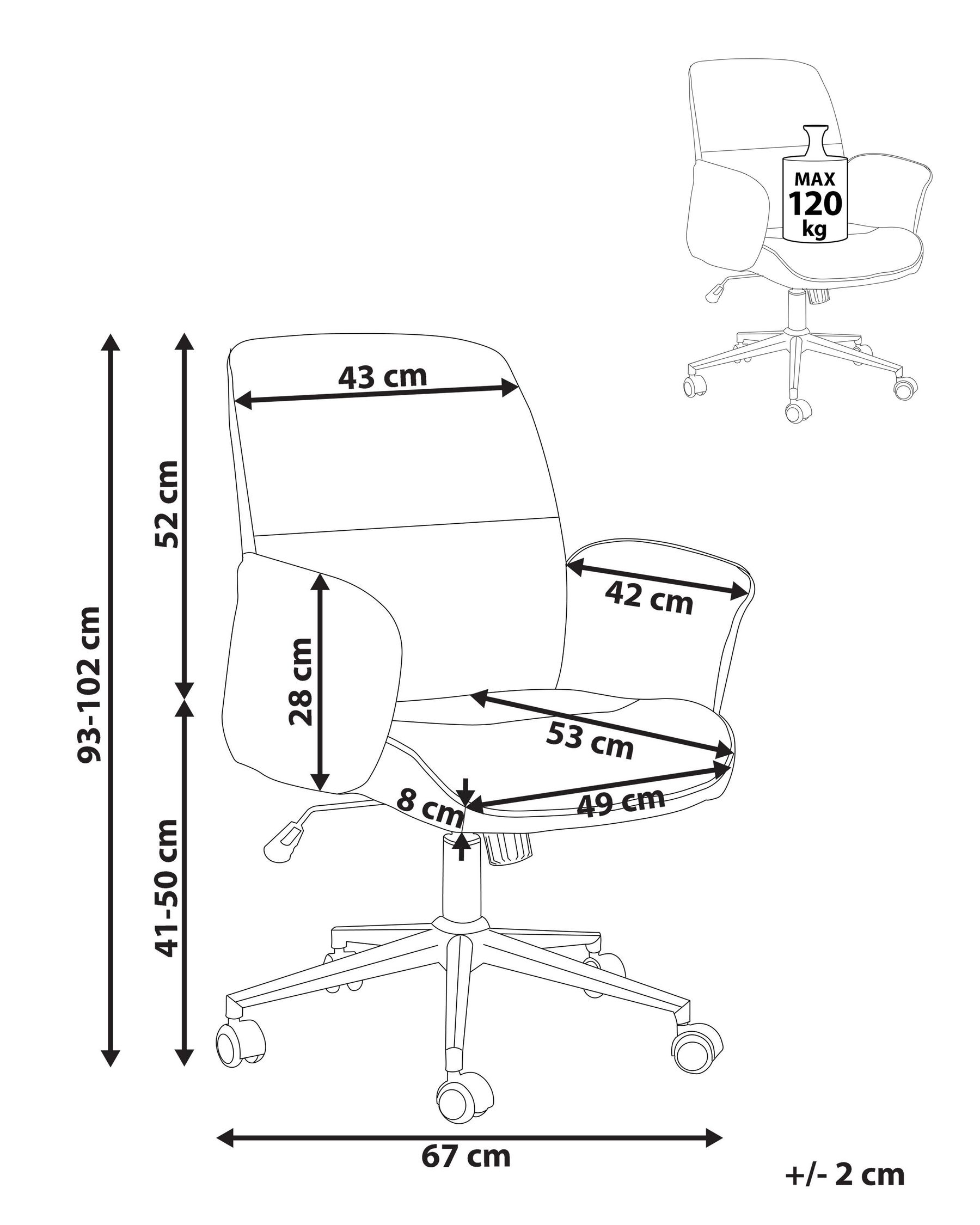 Office Chair RAVISHING Brown_903293