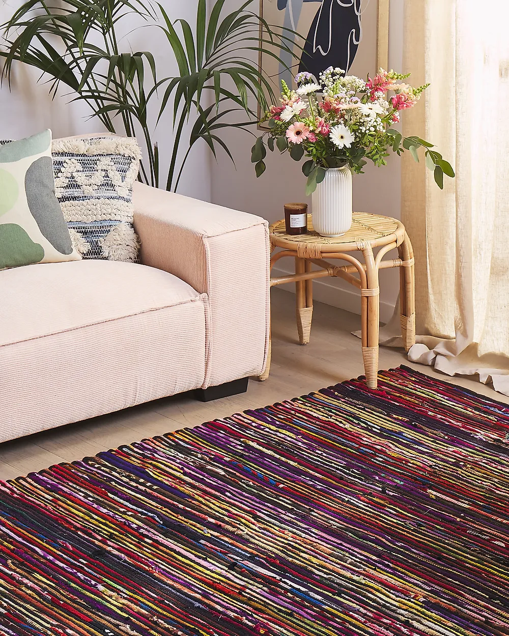 Rug BARTIN Black 140 x 200 cm_1175815