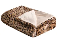 Bedspread KUDELI Faux Fur 150 x 200 cm Brown_1036426