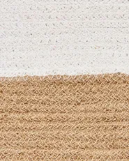 Set of 2 Baskets KAHAN Cotton White_837997