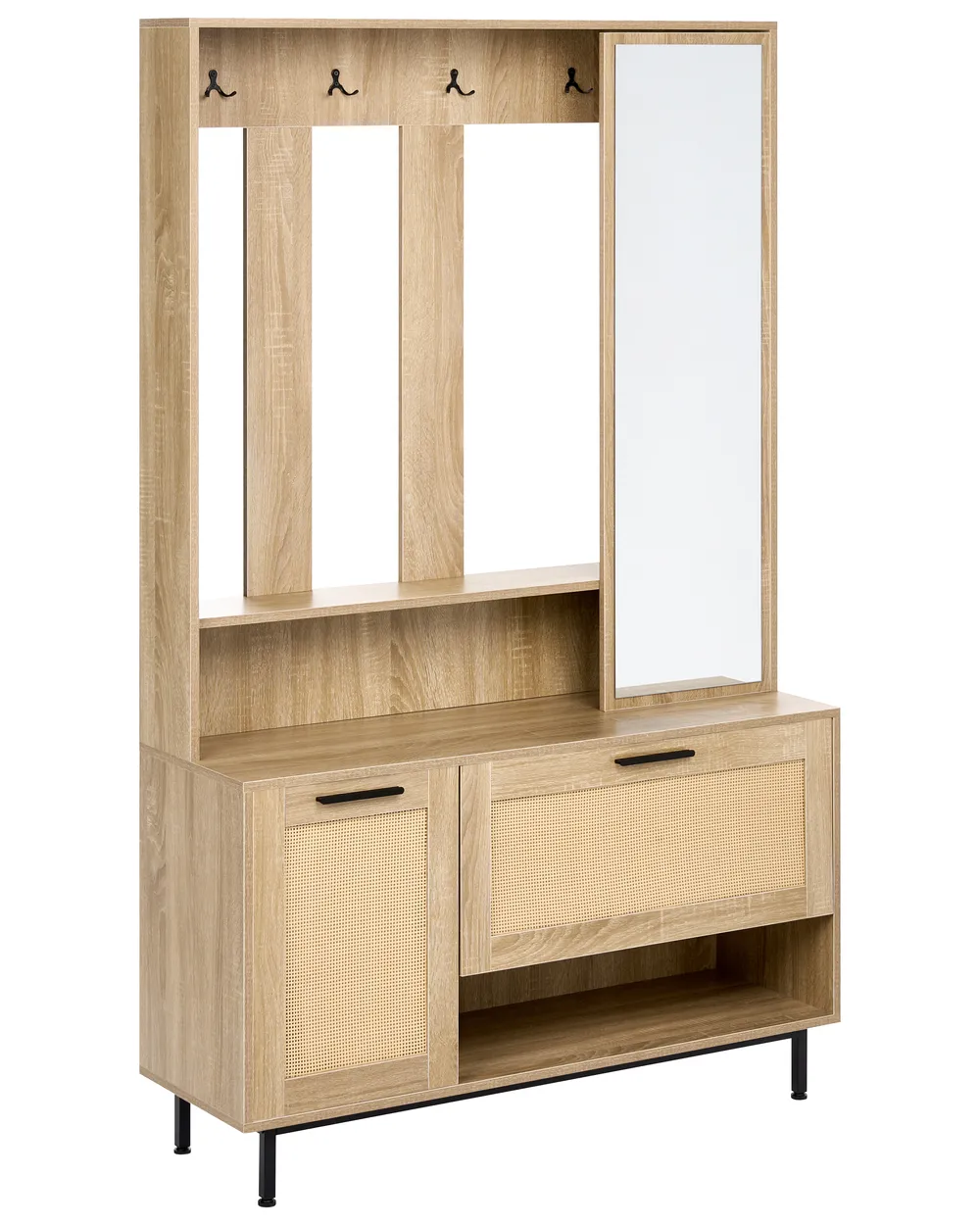 Hallway Set MALENY Light Brown