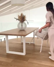 Set med 2 matstolar SPRINGER Chenille Ljusbeige_1182587
