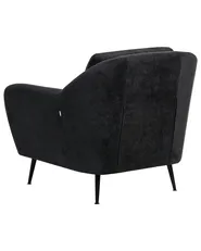 Fåtölj EIBY Chenille Svart_1004374