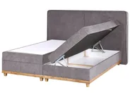Divan Bed with Storage DYNASTY Fabric Taupe 180 x 200 cm (EU Super King)_953965