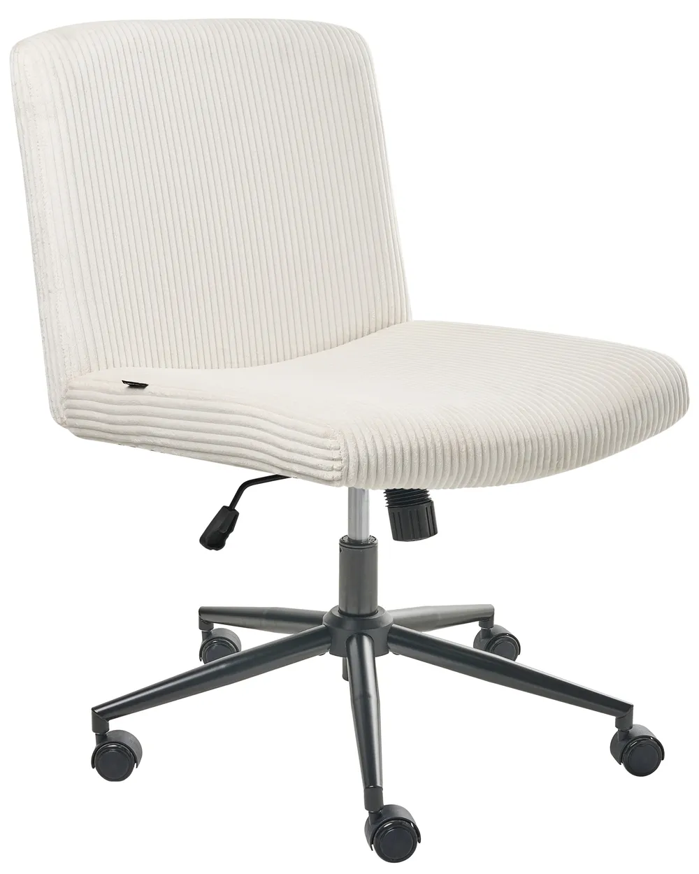 Desk Chair GEDDES Corduroy White_1010156