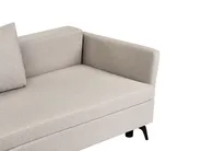 Corner Sofa Bed 3 Seater KOGE with Storage Fabric Beige Right Hand_1082608