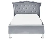 Bed Velvet METZ 90 x 200 cm (EU Single) Grey_861362