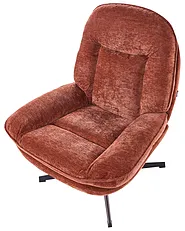 Nojatuoli pyörivä AREMARK Chenille Kullanruskea_1158557