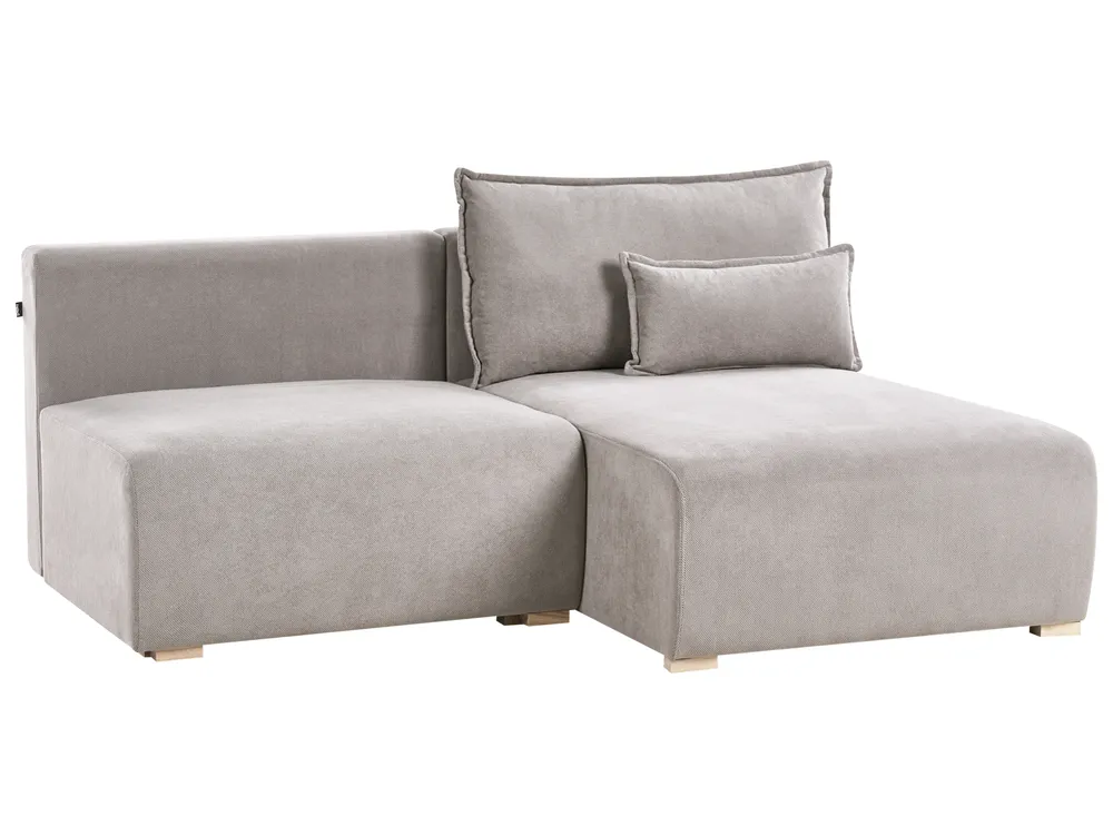 Modular Corner Sofa NERBO Fabric Grey Left Hand_1035199