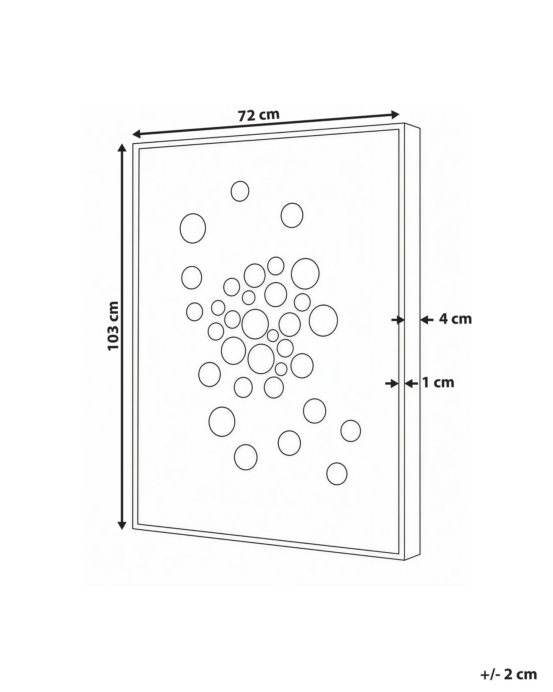 Wall Decor BANTRY 103 cm White_1071410