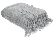 Blanket VELLA Cotton 220 x 240 cm Grey_939516