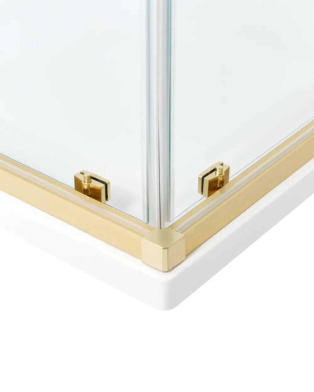 Duschväggar TELA 800 x 800 x 1850 mm Guld_944669