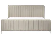 Sänky Sametti LUNAN 180 x 200 cm Ruskeanharmaa_803485