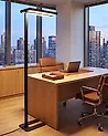 LED Floor Lamp TAURUS with Dimmer Metal Black