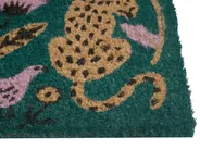 Dörrmatta NAKNEK Flerfärgad 40 x 60 cm Katt Blomma Fågel Kokosfiber_1050893