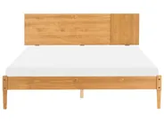 Bed Pine Wood FLAVIGNAC 160 x 200 cm (EU King Size) Light Brown_1118383