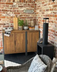 Outdoor Kitchen Cabinet IVREA Brown Certified Acacia Wood_1071683