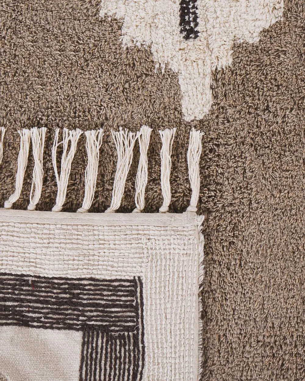 Rug GEYVE Beige 80 x 150 cm Cotton_817457