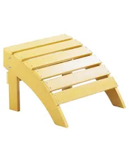 Garden Chair ADIRONDACK with Footstool Yellow_809672