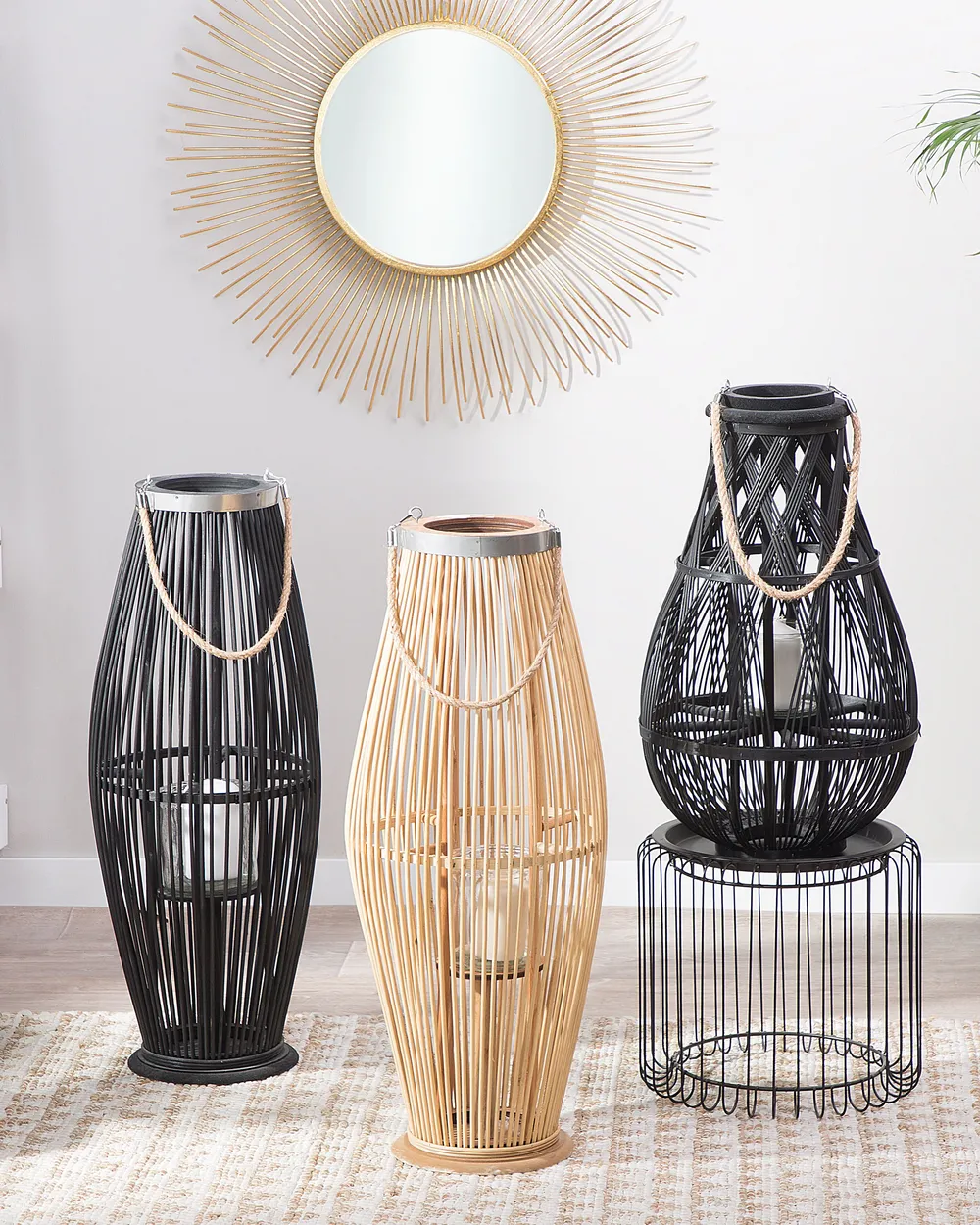 Lantern TAHITI 72 cm Bamboo Natural_858581
