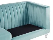 Sofa 3 Seater ARVIKA Velvet Light Blue_806148