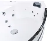 Corner Hot Tub with LED TAMULA 1480 x 660 mm White_1029599