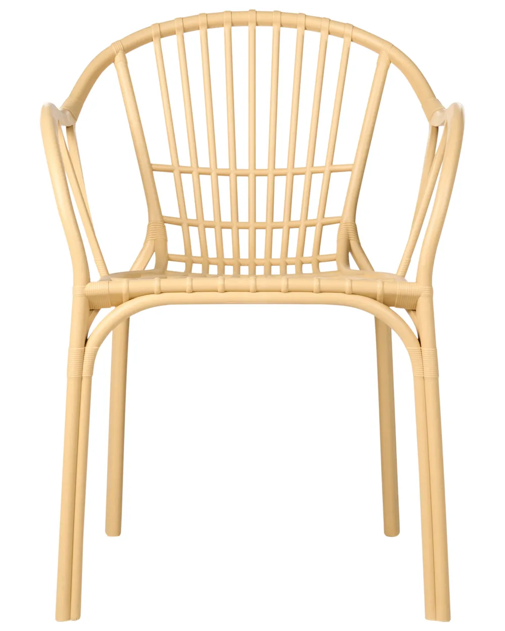 Set of 4 Garden Chairs ANDORA Beige_986613