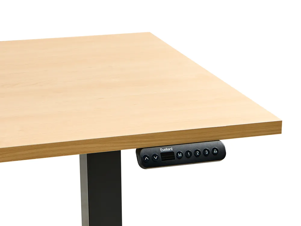 Työpöytä sähkösäädettävä DESTINES 180 cm 72 cm Musta/vaaleanruskea_1000379