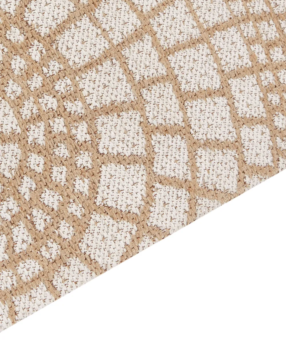 Rug ARIBA White Beige 80 x 150 cm Jute_852814