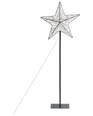 Ulkokoriste LED-valo SANNAN 110 cm Tähti Musta_1031823