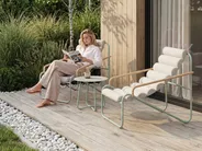Garden Lounge Set with Table 2 Seater PASTO Metal Mint Green_1120091